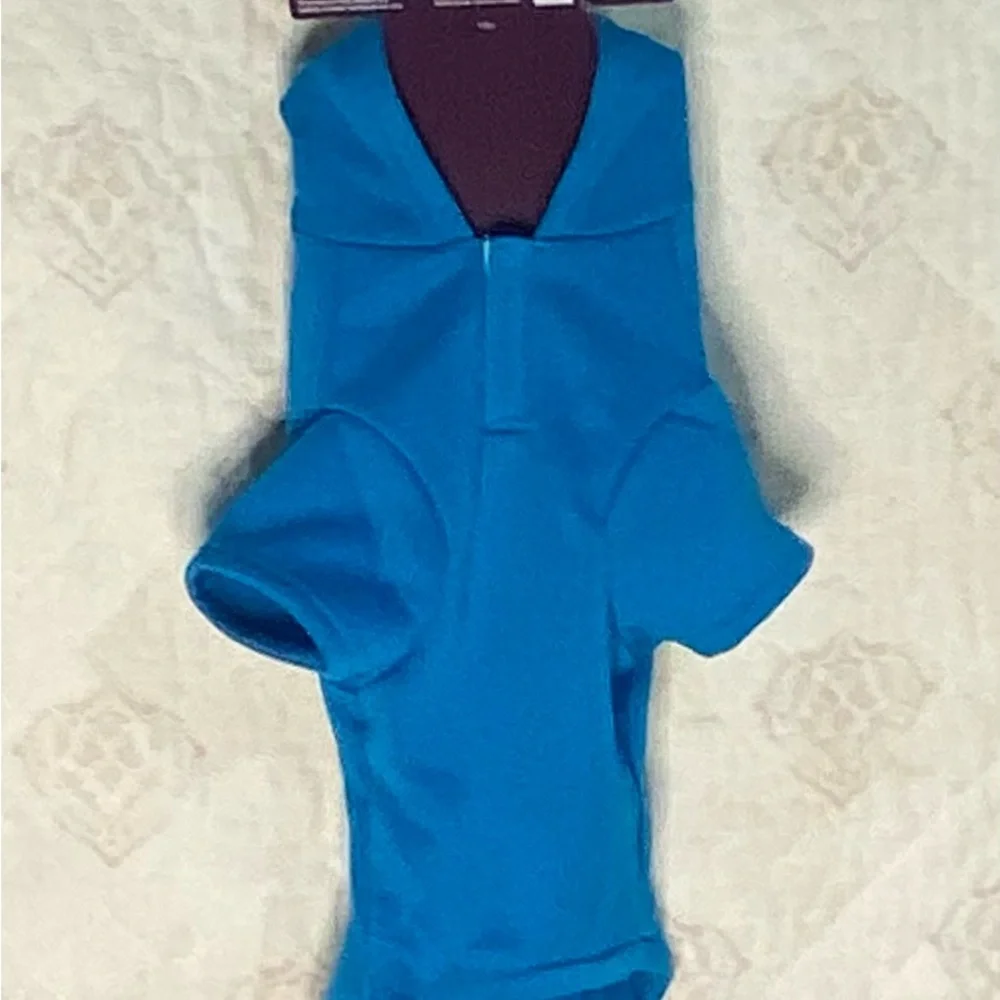 Blue Smiley Dog Hoodie‎